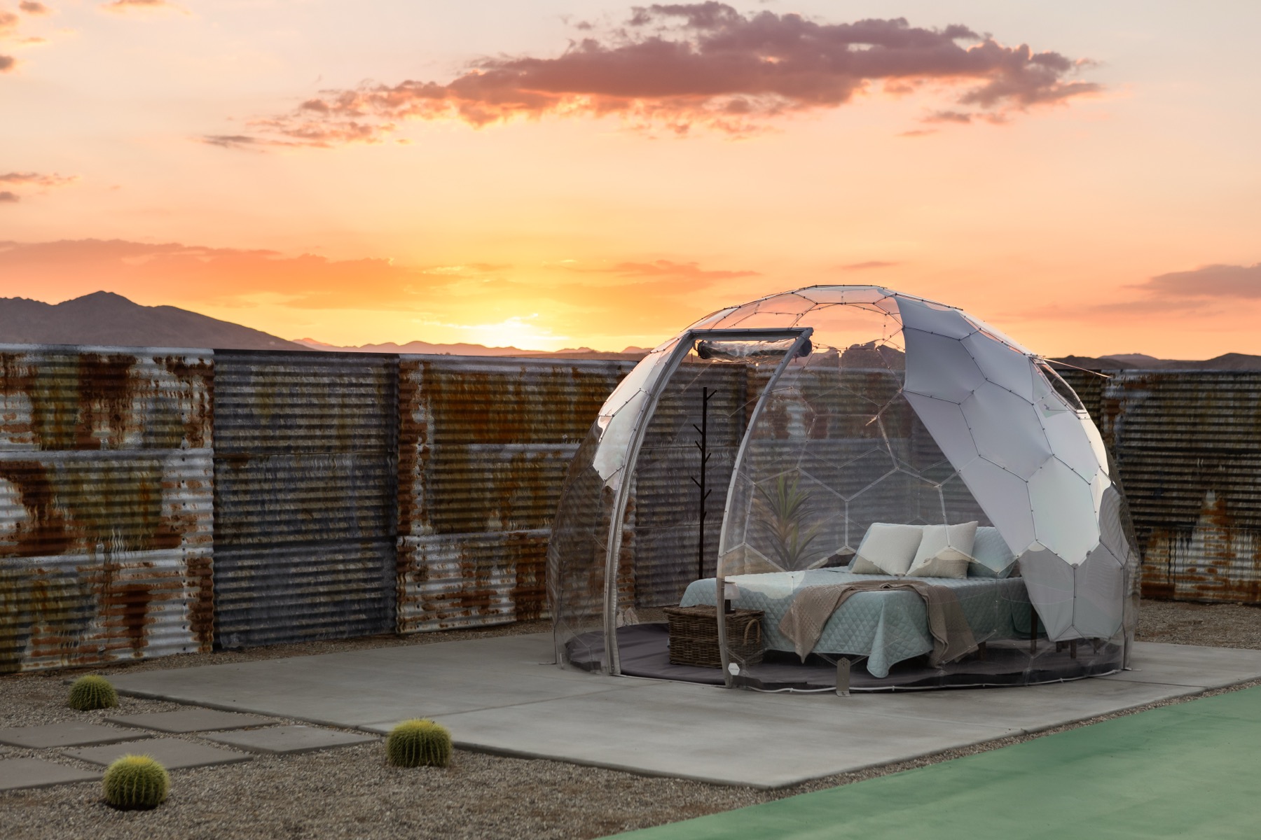 Dome bed under the stars